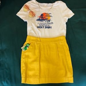 Forever 21 Mustard Skirt- xs